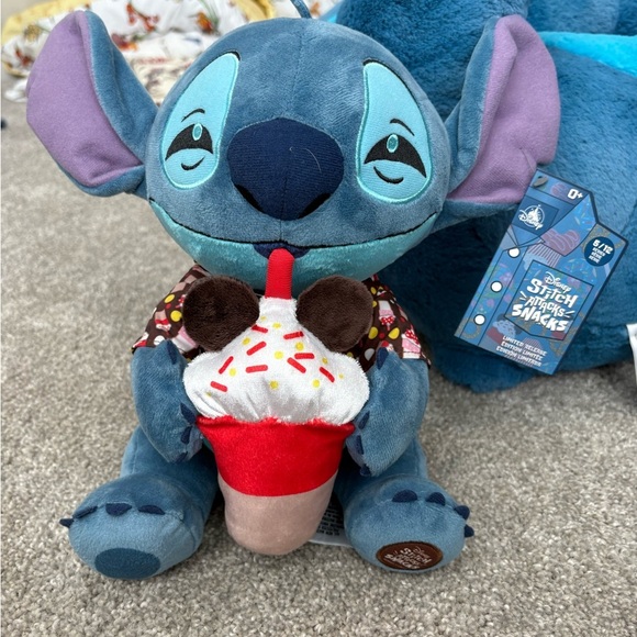 Disney Other - Disney Stitch attacks snacks Plush milkshake May limited run
